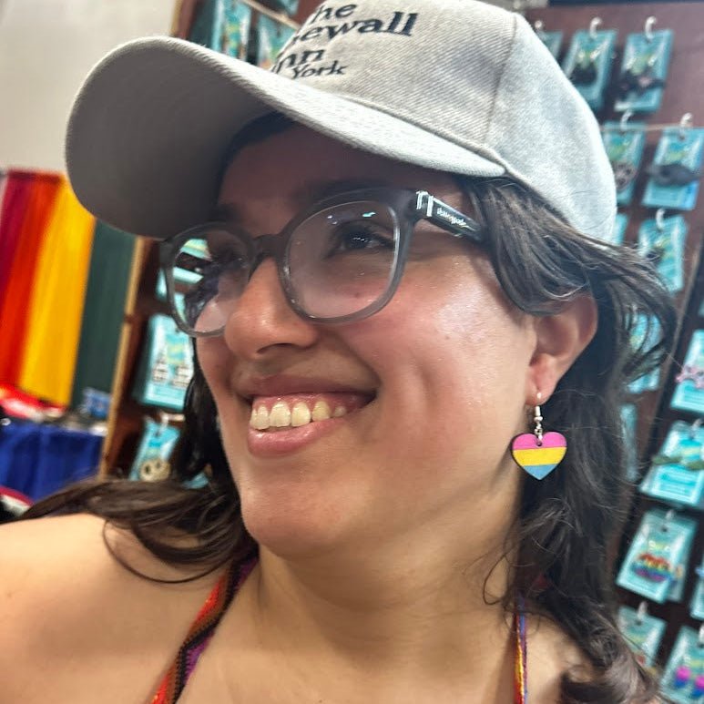 LGBTQIA+ Pansexual Heart Earrings - Cate&