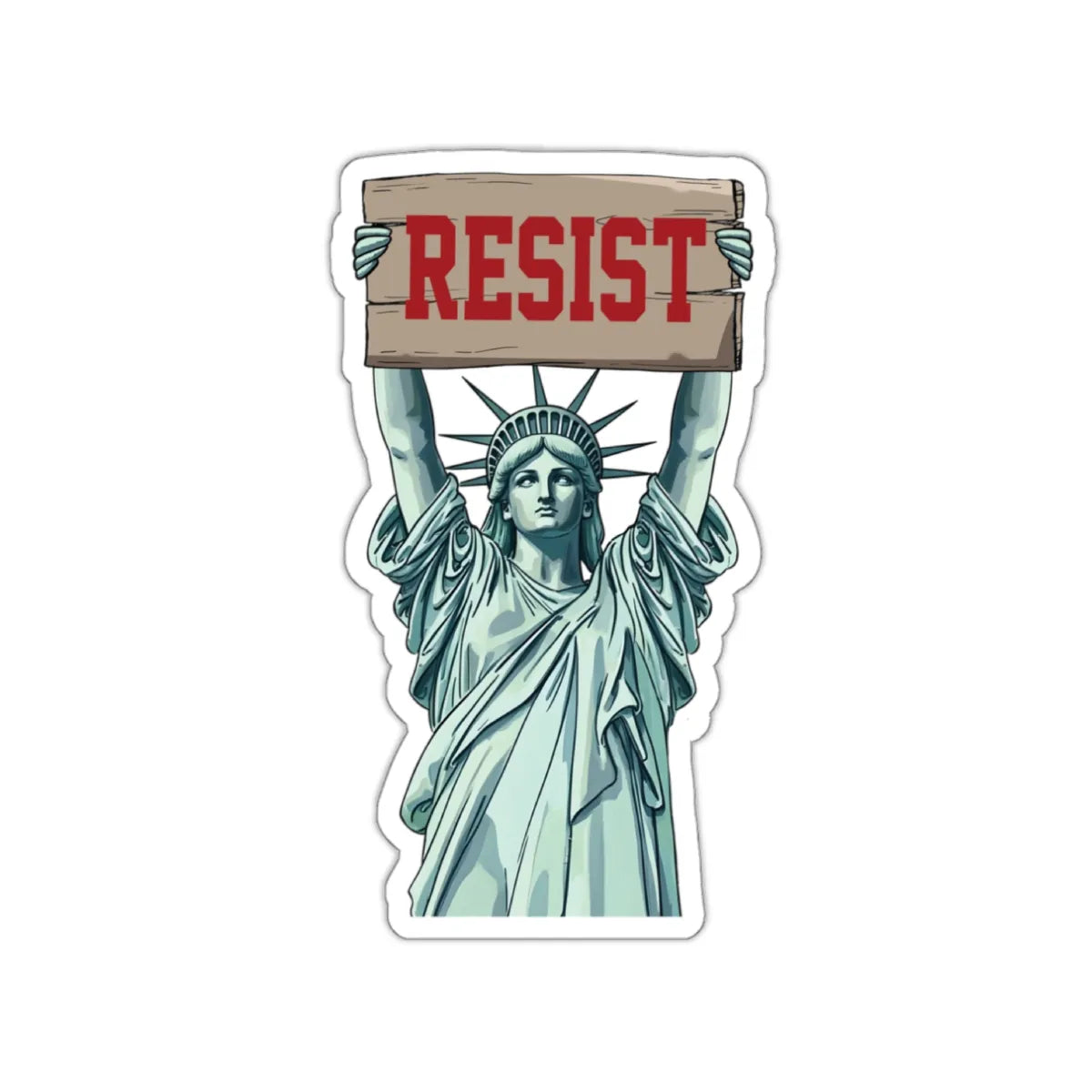 Statue Of Liberty Resist Sticker - Resistance Nation