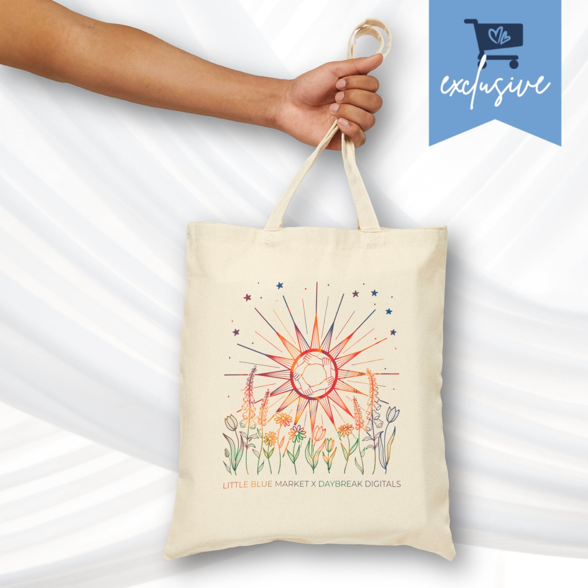 little-blue-market-daybreak-digitals-exclusive-tote-bag-fdt-better-together-democratic-activist-reusable-market-bag