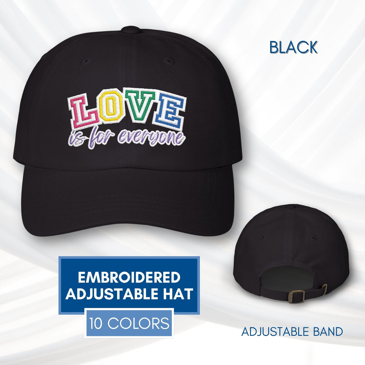 love-is-for-everyone-pride-lgbtq-ally-lgbtqia-adjustable-embroidered-hat-rainbow-black