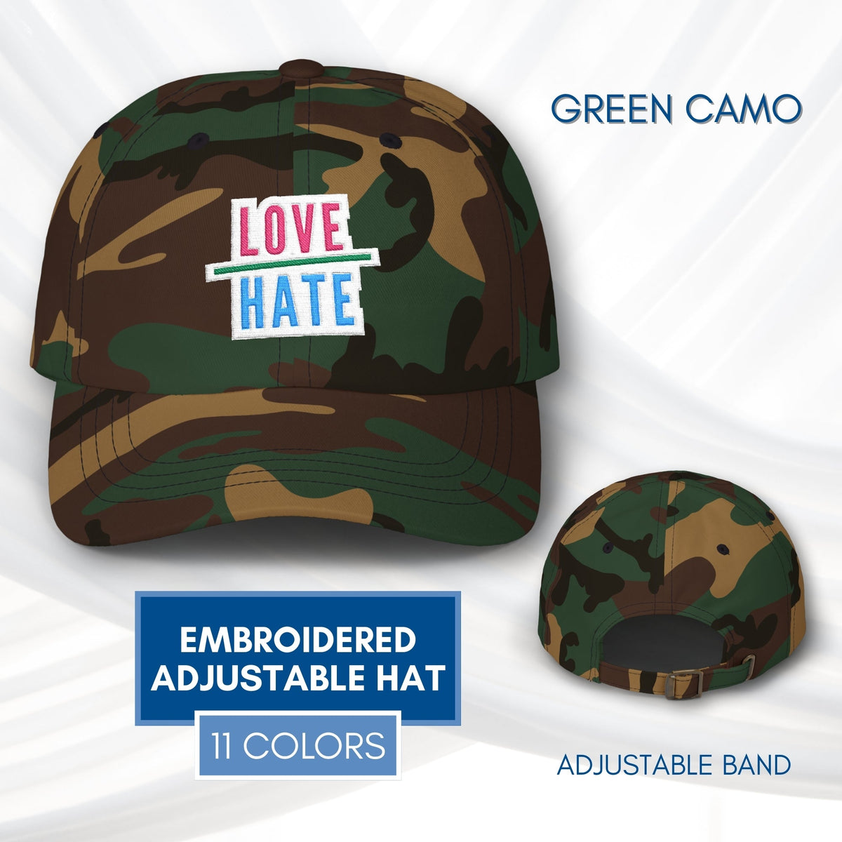 love-over-hate-embroidered-adjustable-dad-hat-baseball-cap