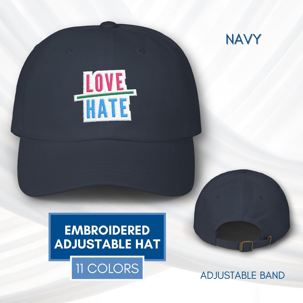 love-over-hate-embroidered-adjustable-dad-hat-baseball-cap