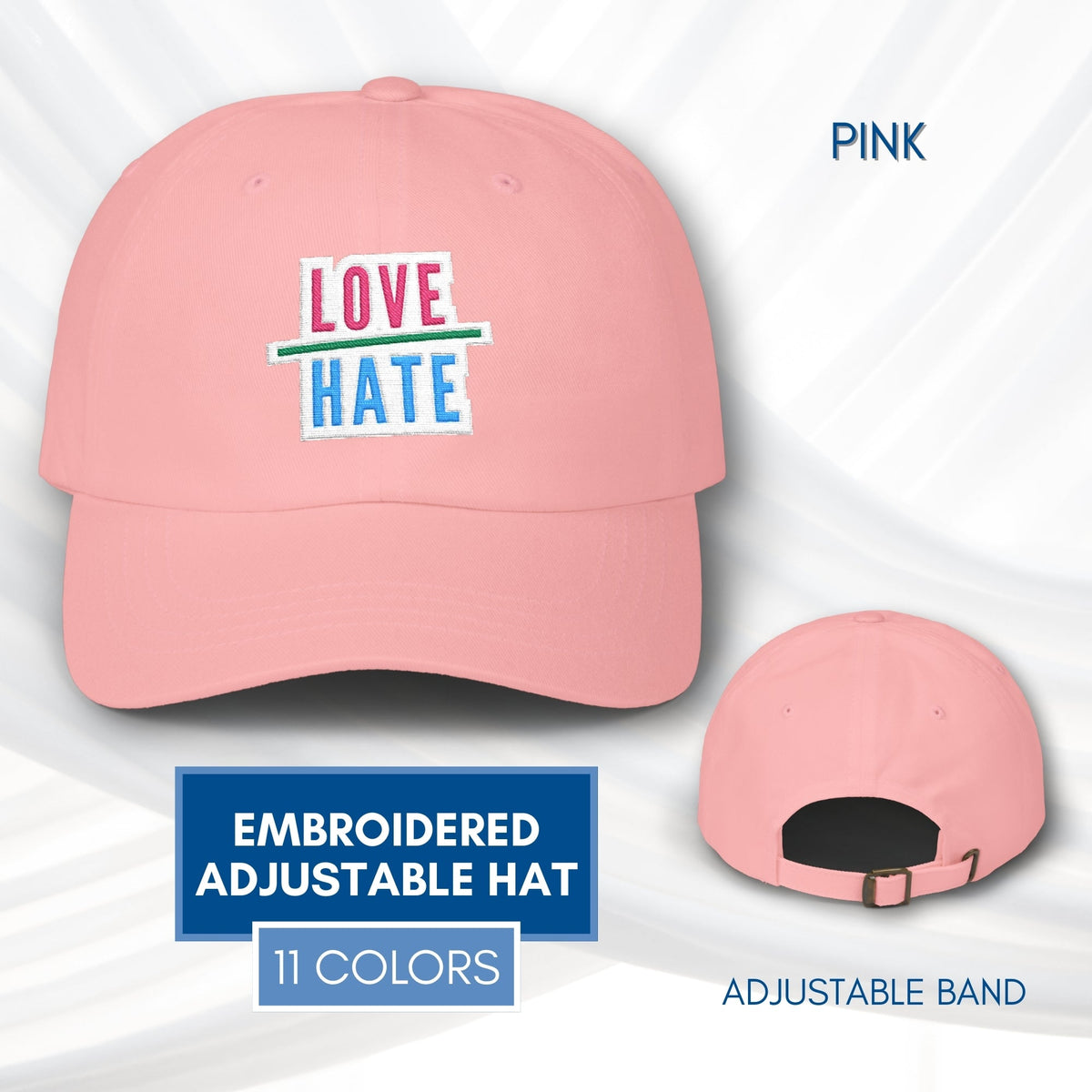 love-over-hate-embroidered-adjustable-dad-hat-baseball-cap
