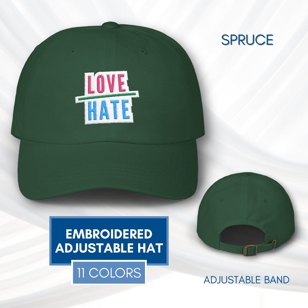 love-over-hate-embroidered-adjustable-dad-hat-baseball-cap
