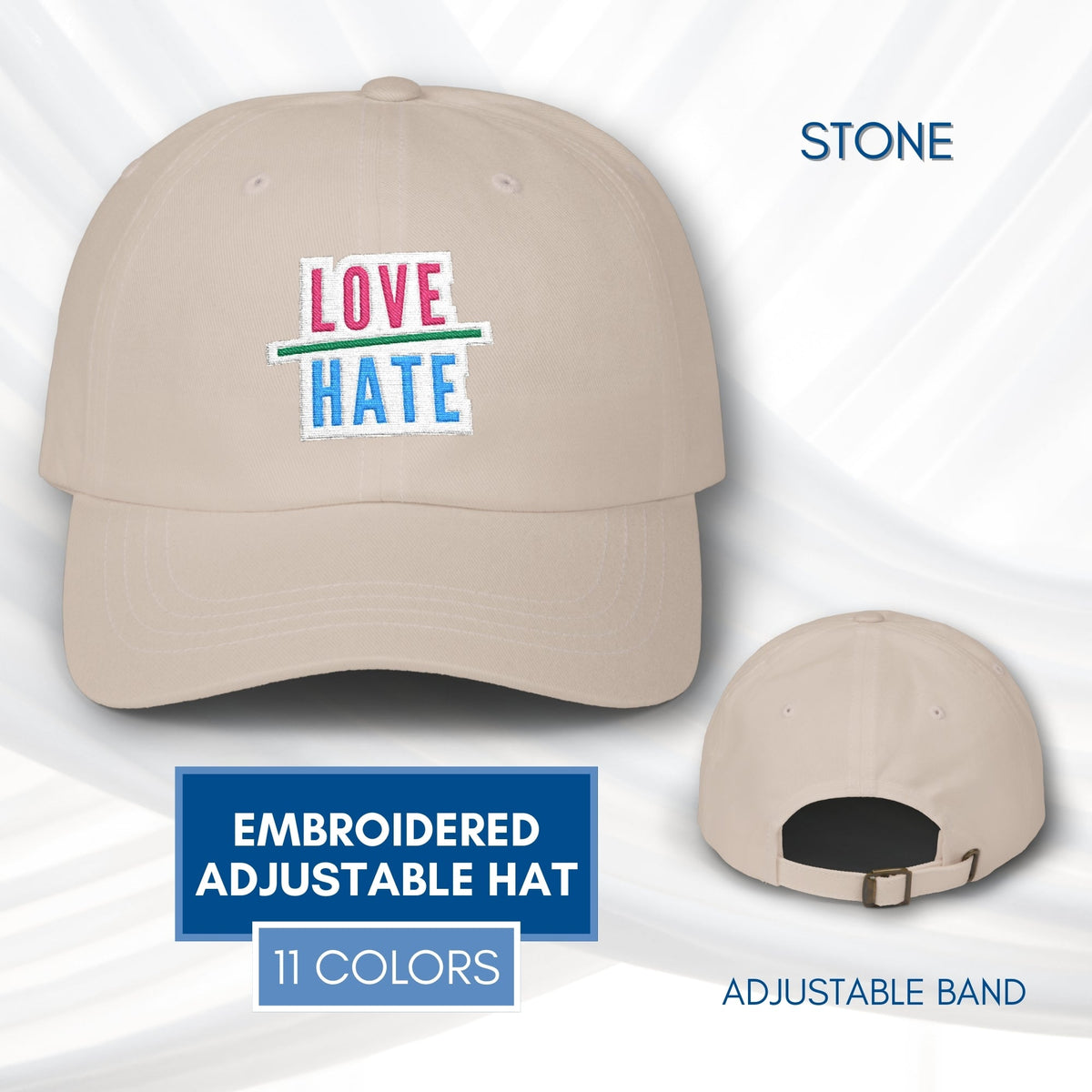 love-over-hate-embroidered-adjustable-dad-hat-baseball-cap
