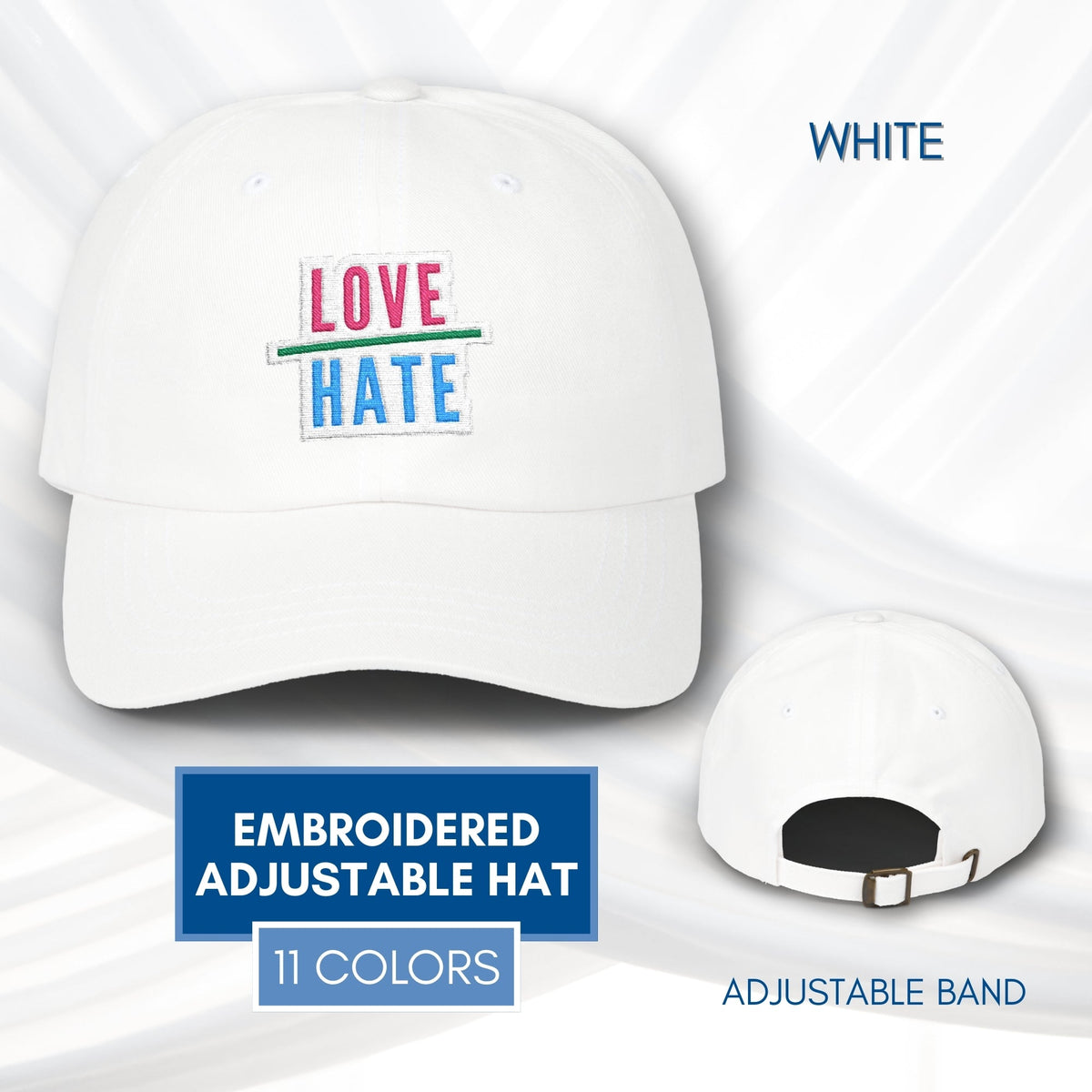 love-over-hate-embroidered-adjustable-dad-hat-baseball-cap