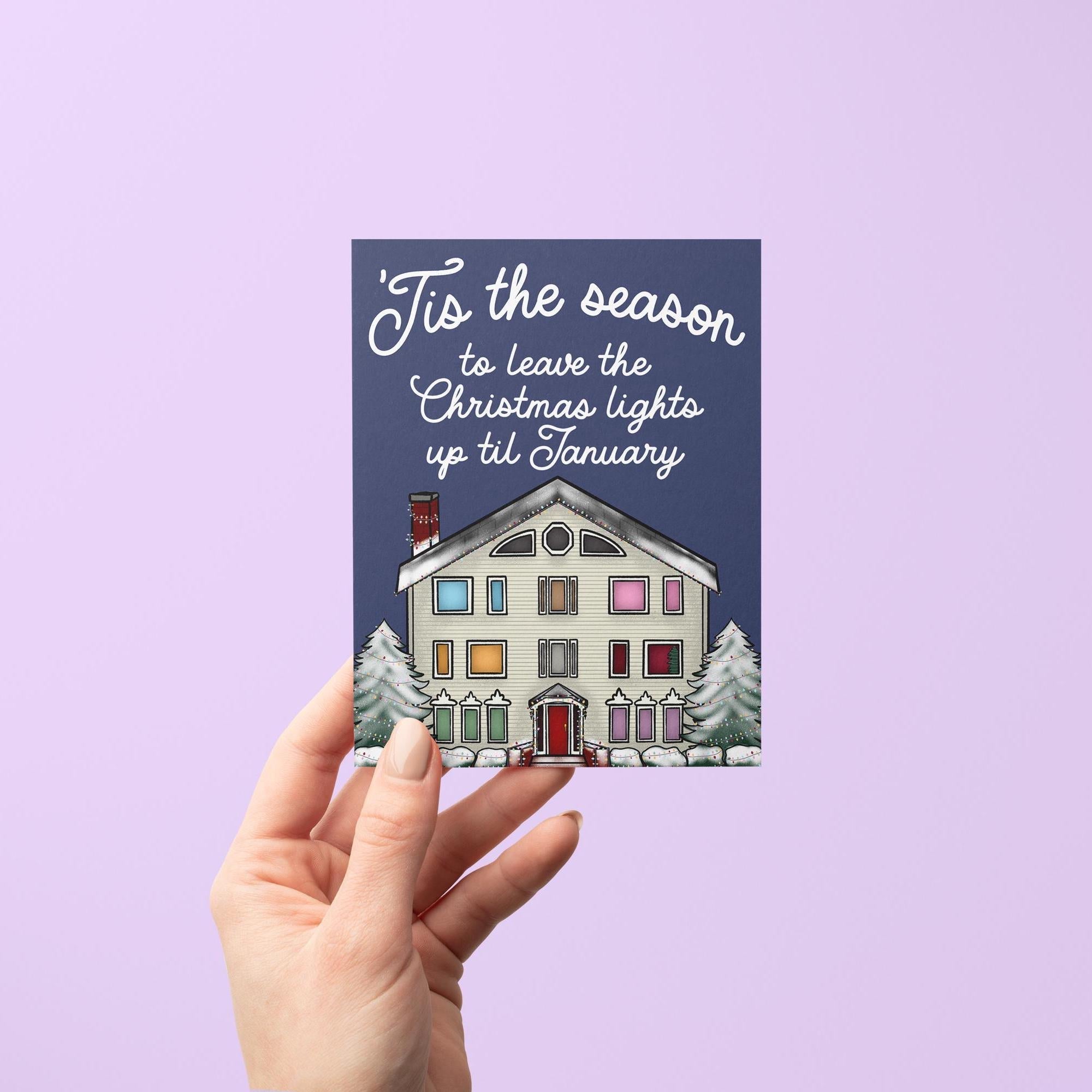 Lover House Christmas card - MangoIllustrated - Greeting Cards