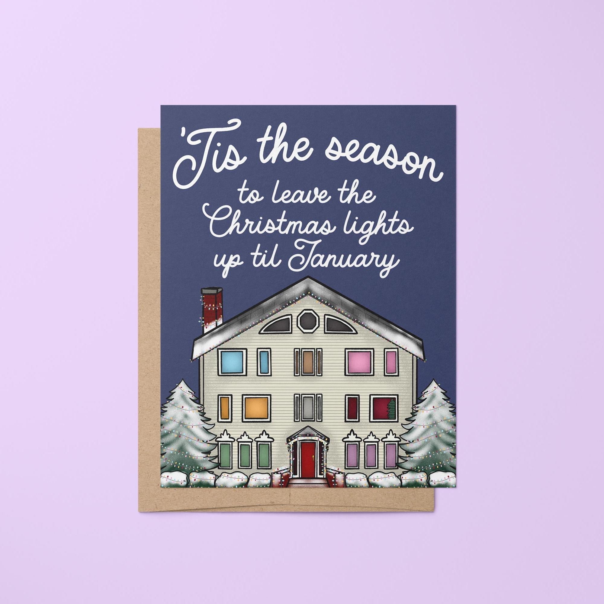 Lover House Christmas card - MangoIllustrated - Greeting Cards
