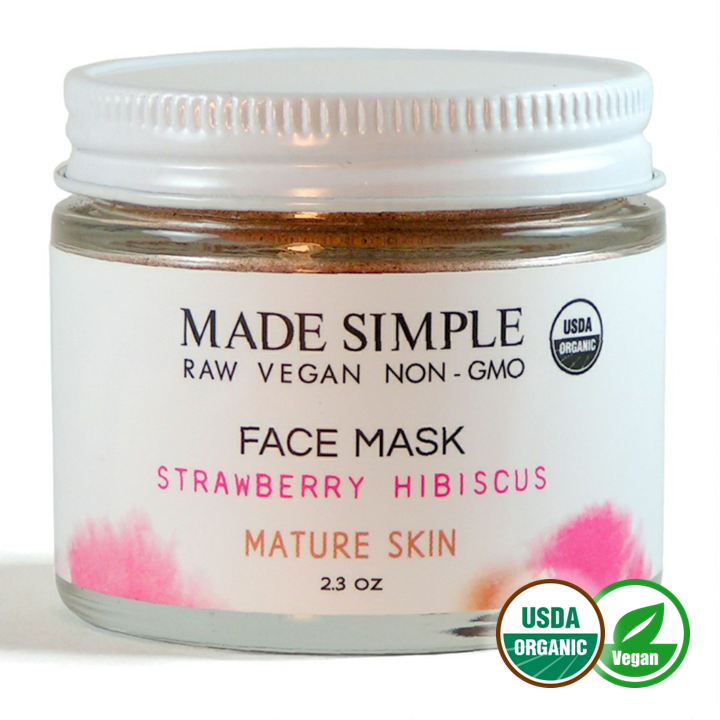 FACE MASK - Strawberry Hibiscus for Mature Skin