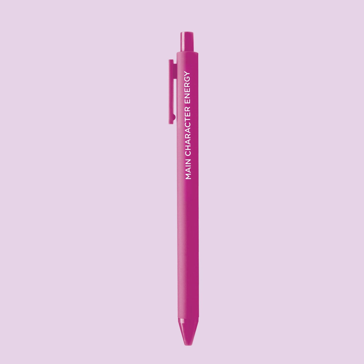 Main Character Energy pen flat lay — booktok bookish gift pen by MangoIllustrated