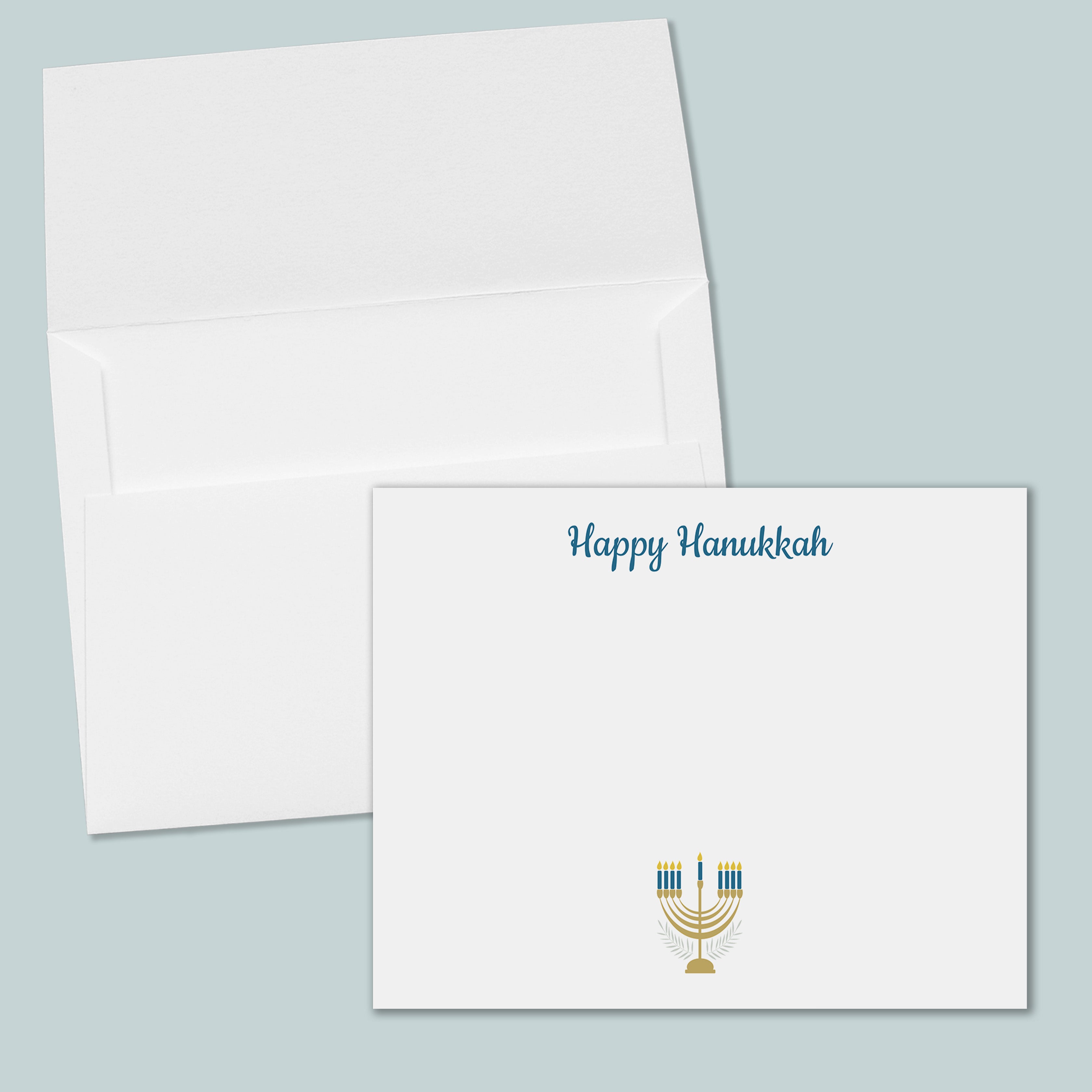 Hanukkah Menorah Note Cards | Boxed Set of 12