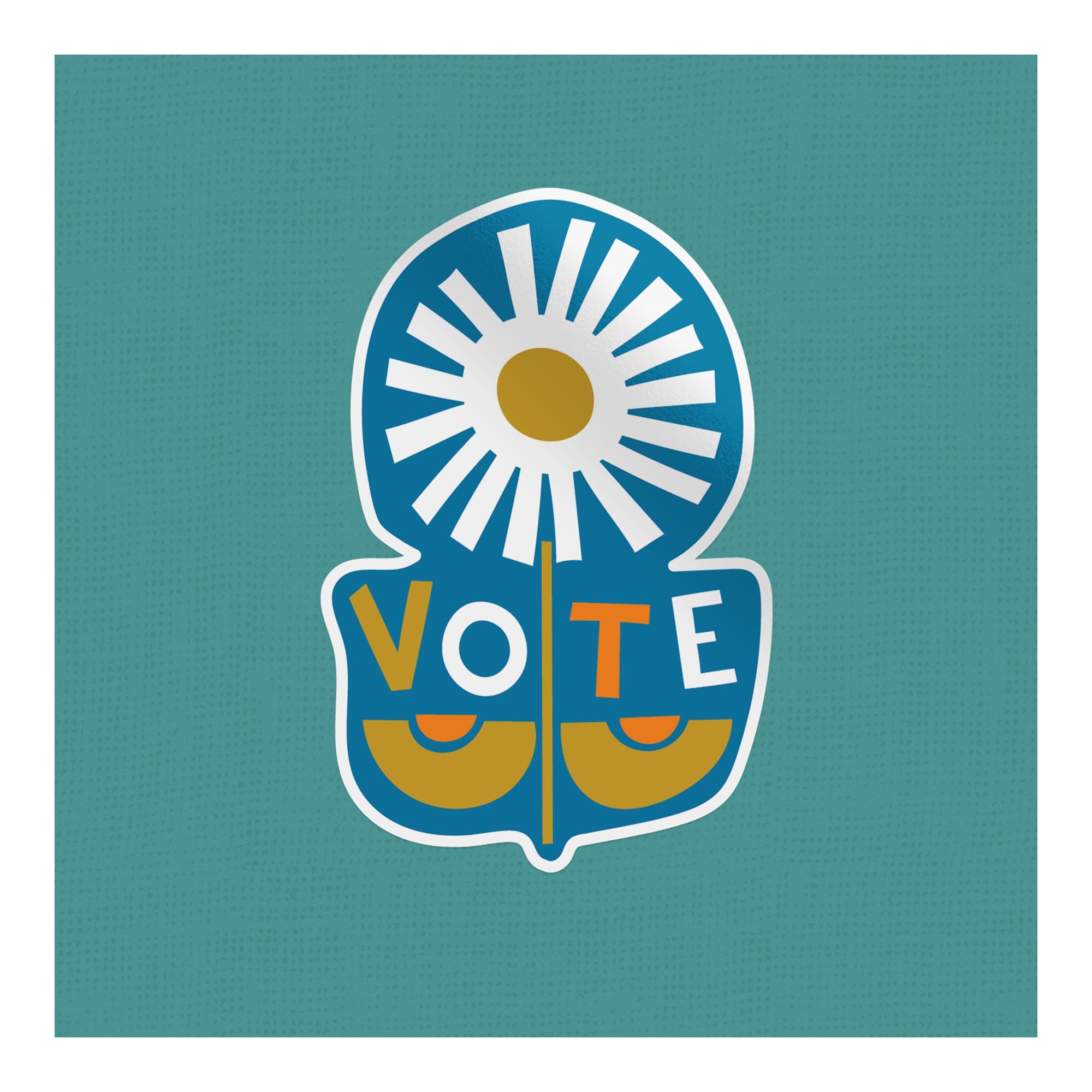 Daisy Vote Sticker