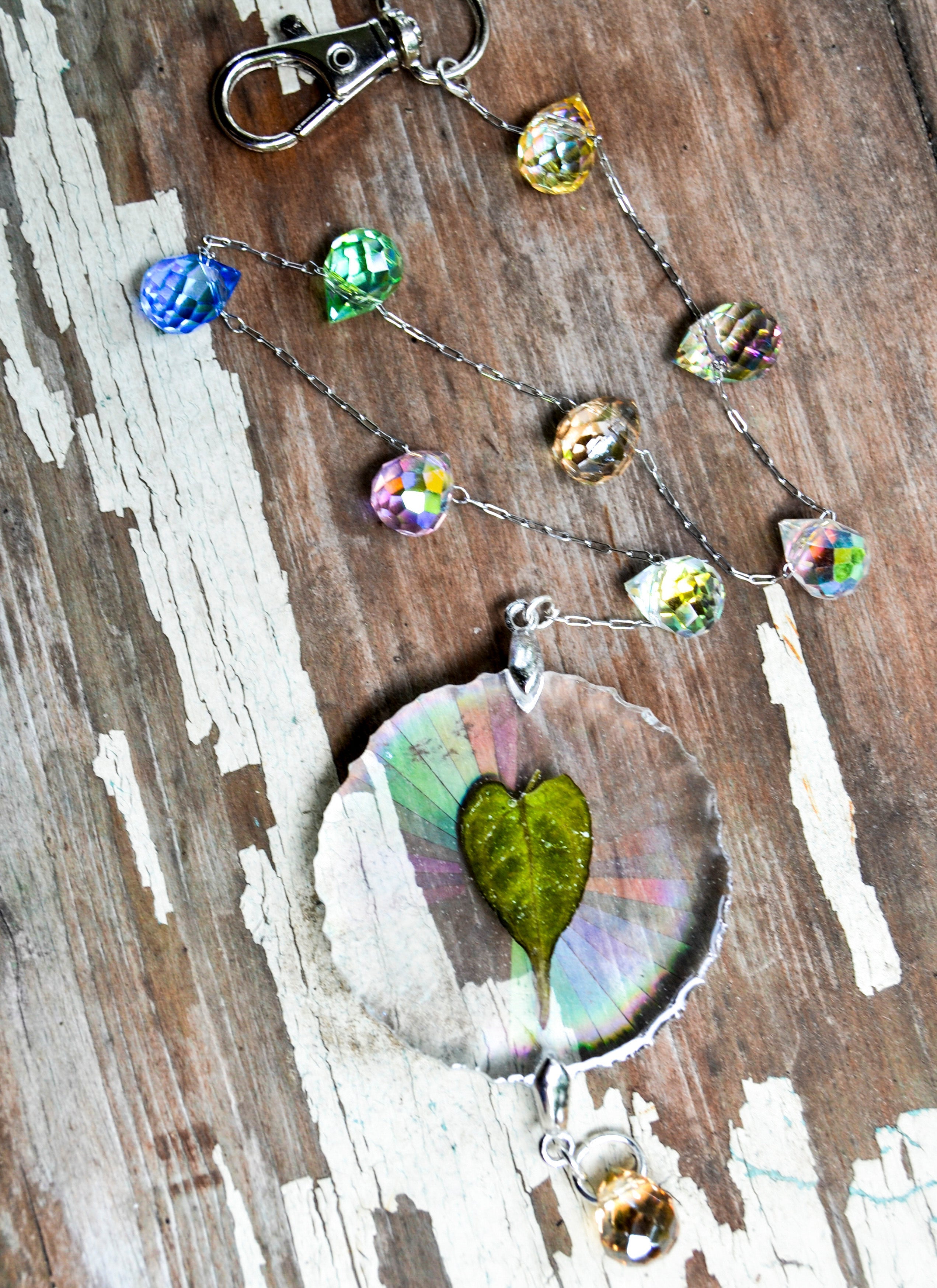 Mini Leaf Suncatcher - Holo A. Hellboy