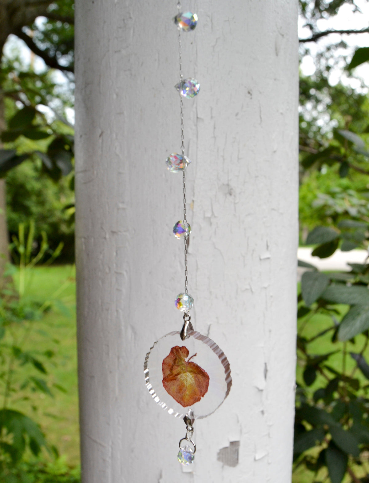 Mini Leaf Suncatcher - Holo Begonia