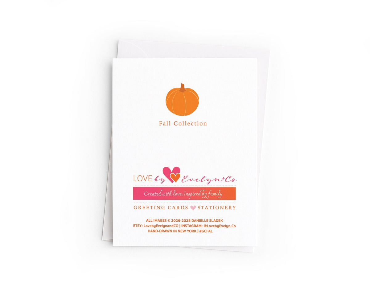 Fall Greeting Card | Abstract Autumn Card | Colorful Fall Card | Just Because Card | Hand-Drawn Everyday Card