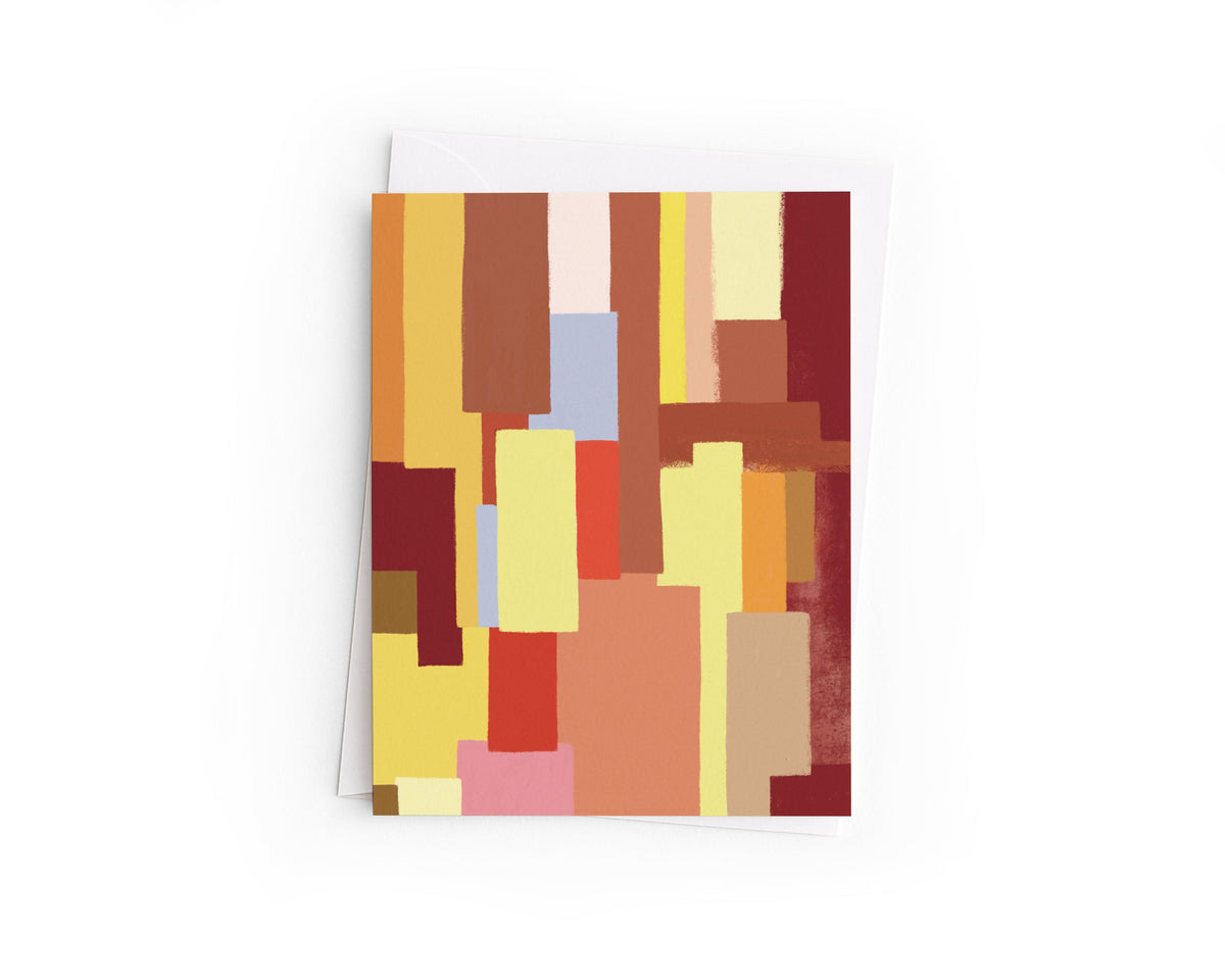 Fall Greeting Card | Abstract Autumn Card | Colorful Fall Card | Just Because Card | Hand-Drawn Everyday Card