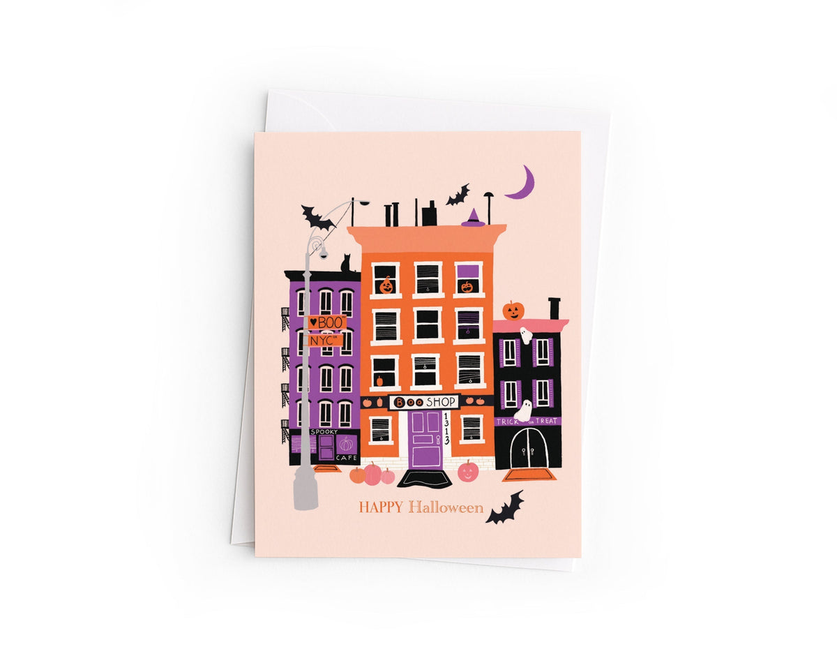 Hand-Drawn NYC Halloween Card