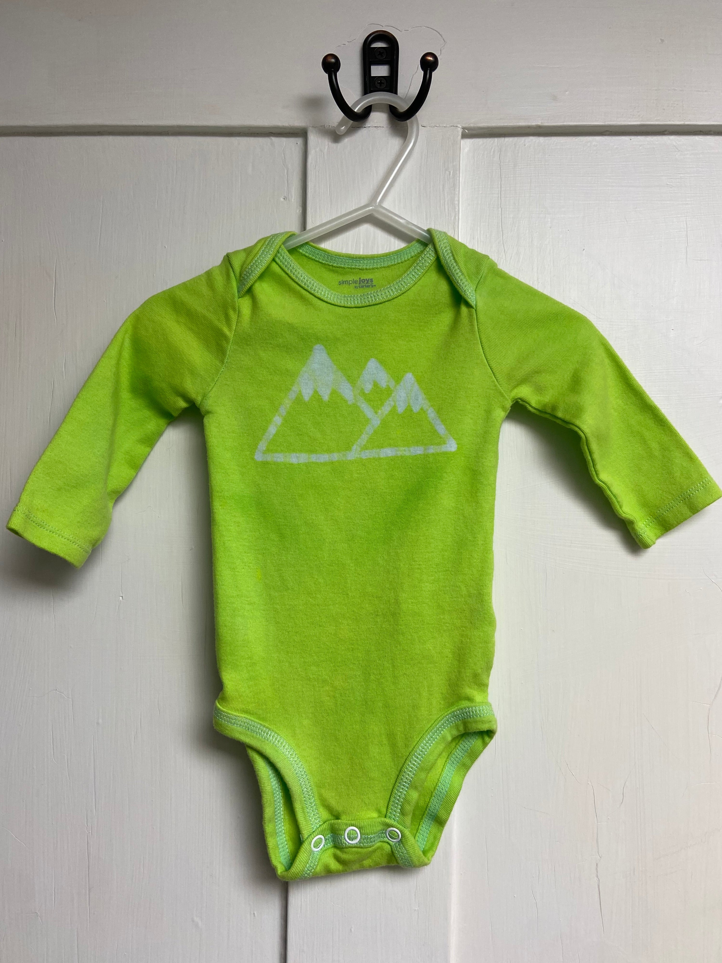 Mountain Baby Bodysuit, Long Sleeves