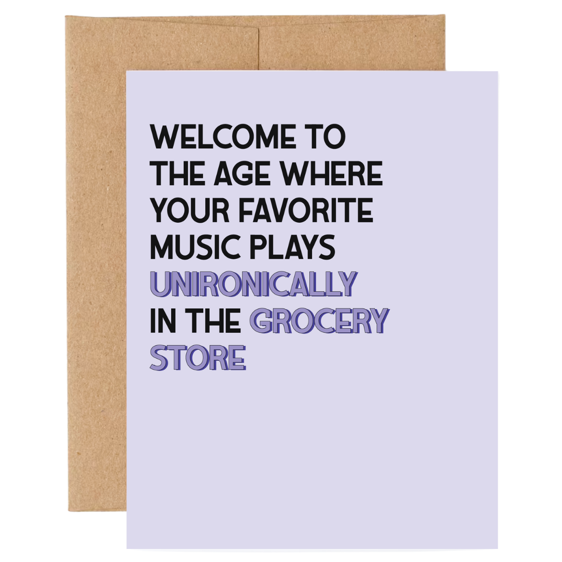 Grocery Store Music Birthday Card
