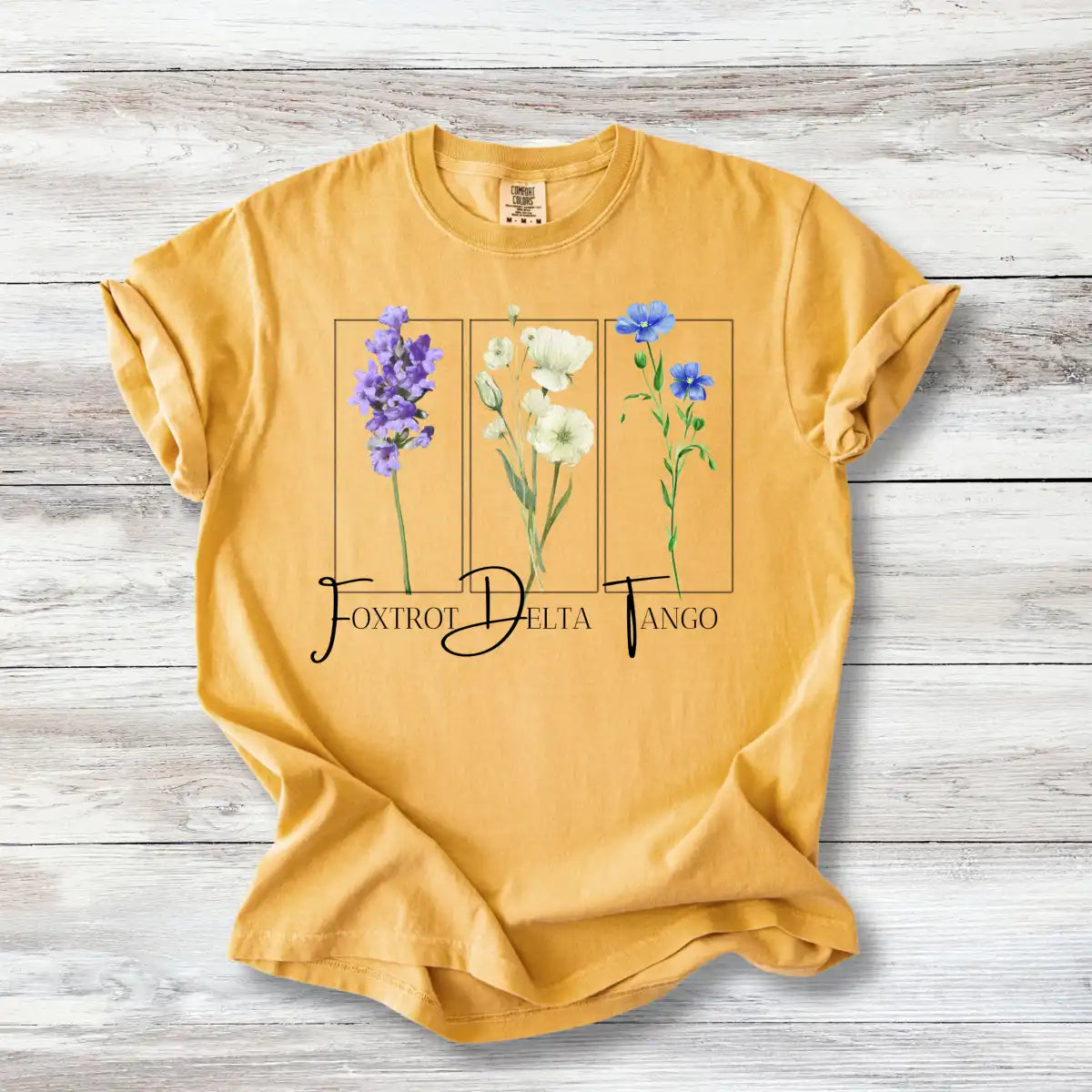Subtle FDT Tshirt, Wildflower Foxtrot Delta Tango Shirt