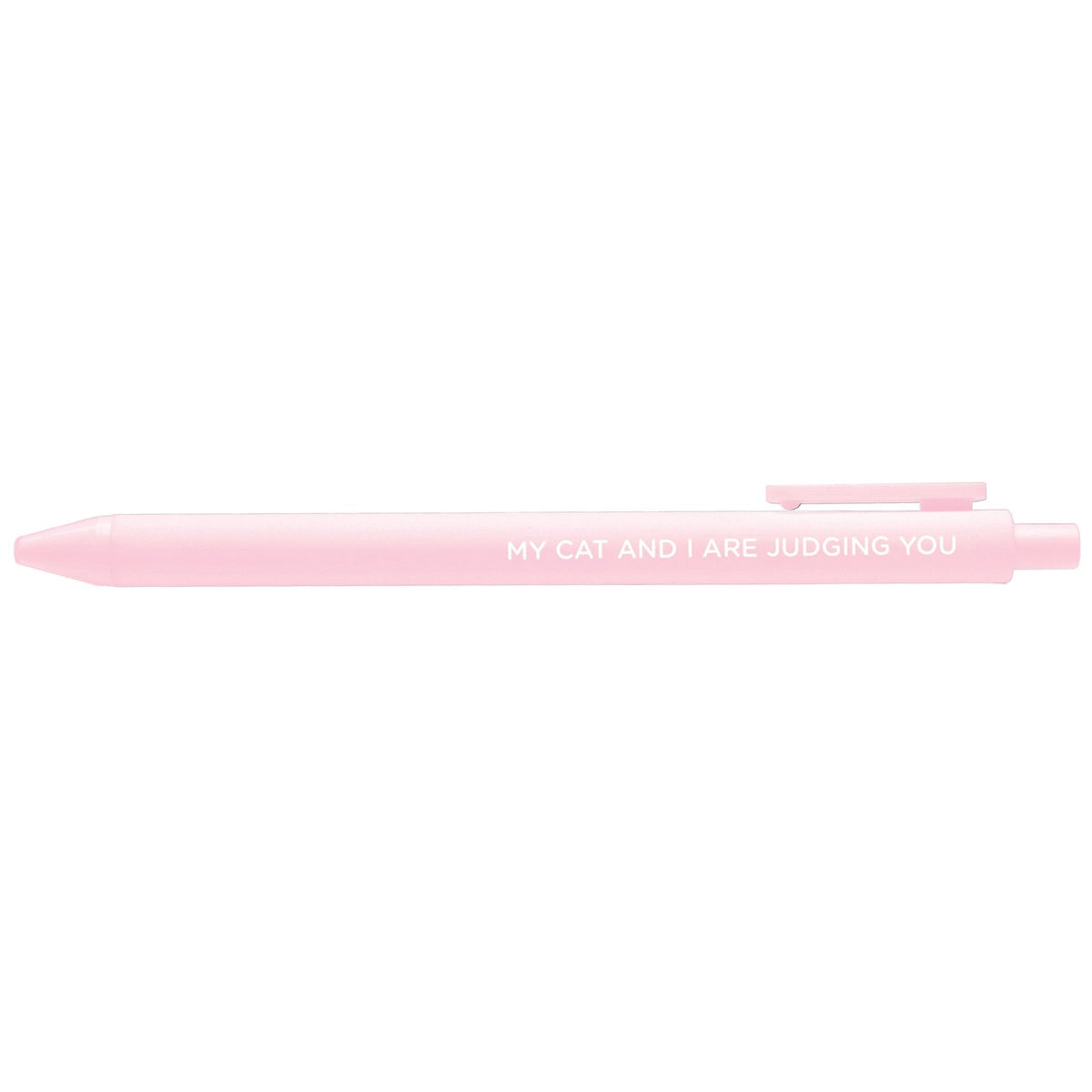 My Cat and I Are Judging You pen styled — funny cat desk pen by MangoIllustrated