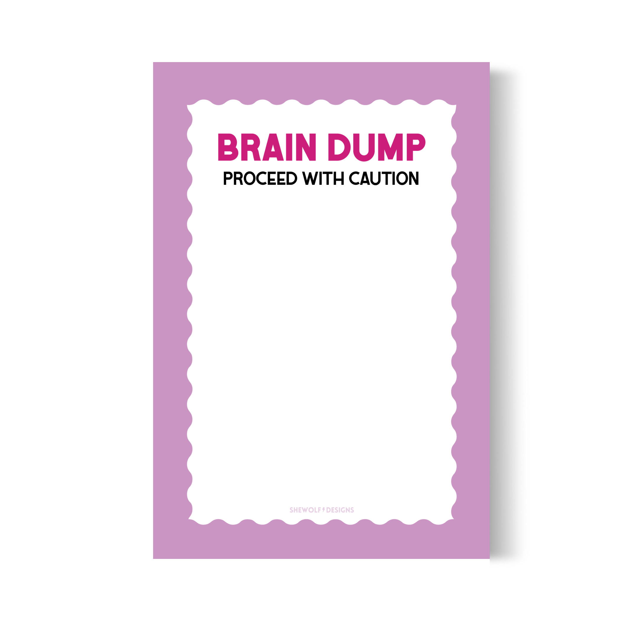 Brain Dump ADHD Notepad