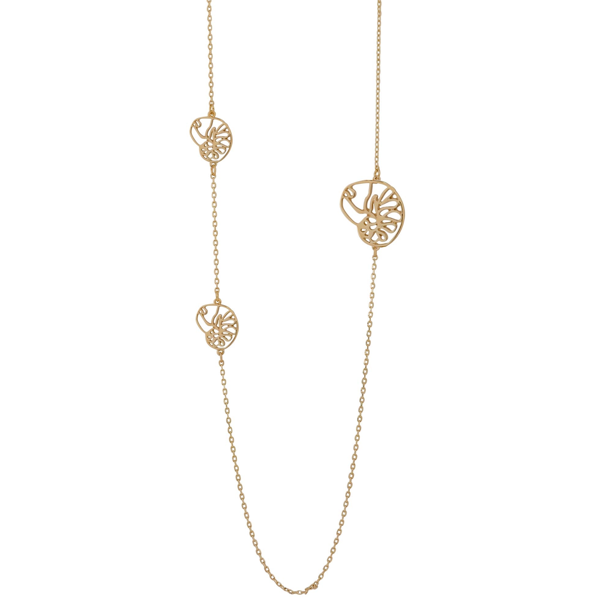 ocracoke long necklace with triple atlantic natica shells tbabnk000nk0009-gold