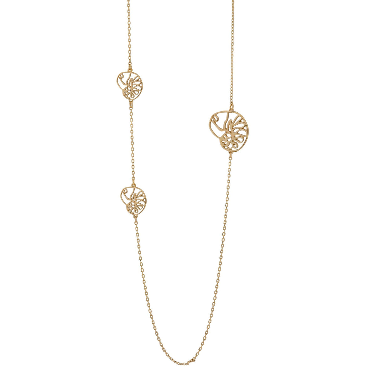 ocracoke long necklace with triple atlantic natica shells tbabnk000nk0009-gold