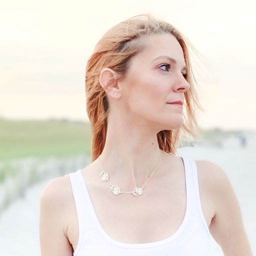 ocracoke triple moon snail adjustable collar necklace tbabnk0003-gold