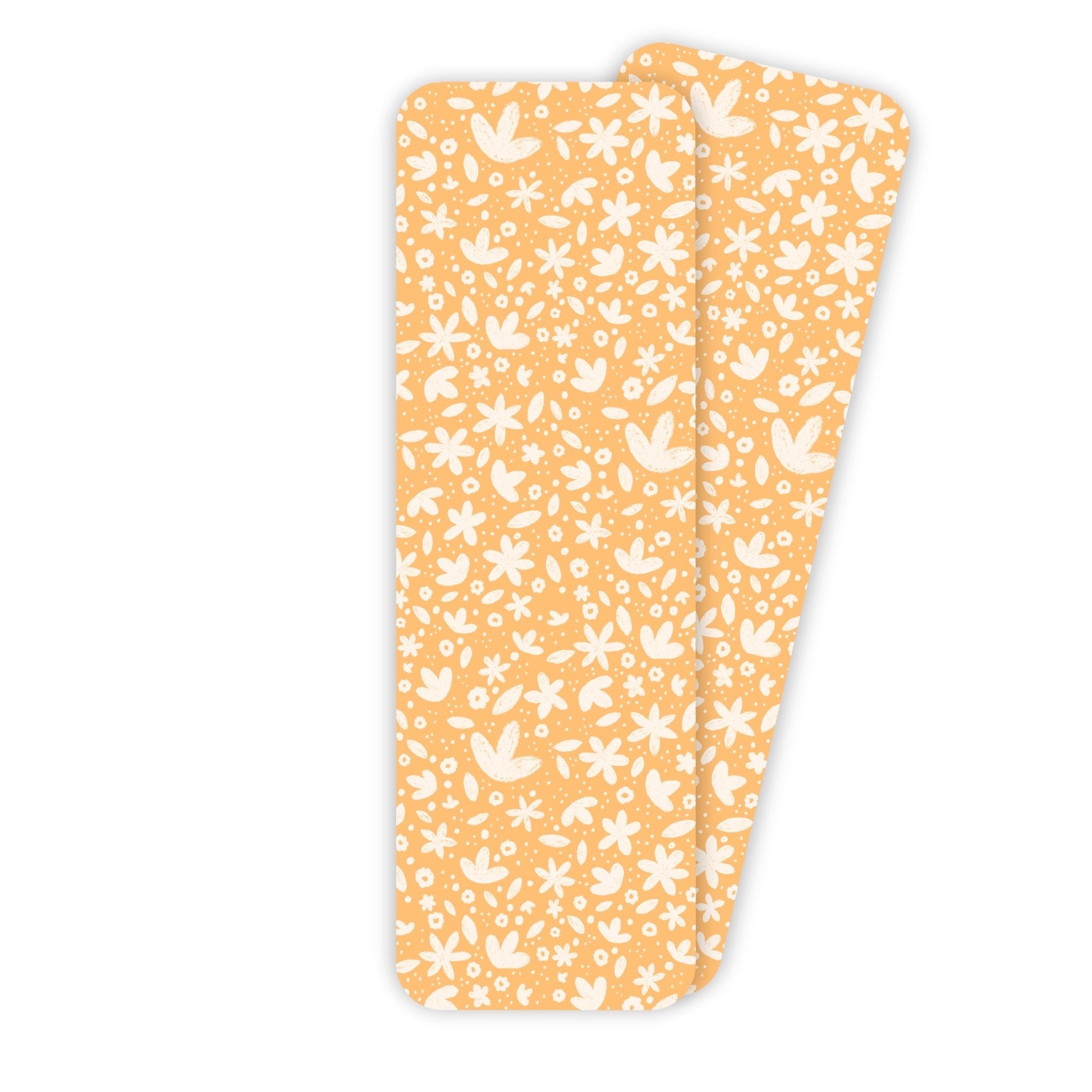 Orange Ditzy Florals Bookmark