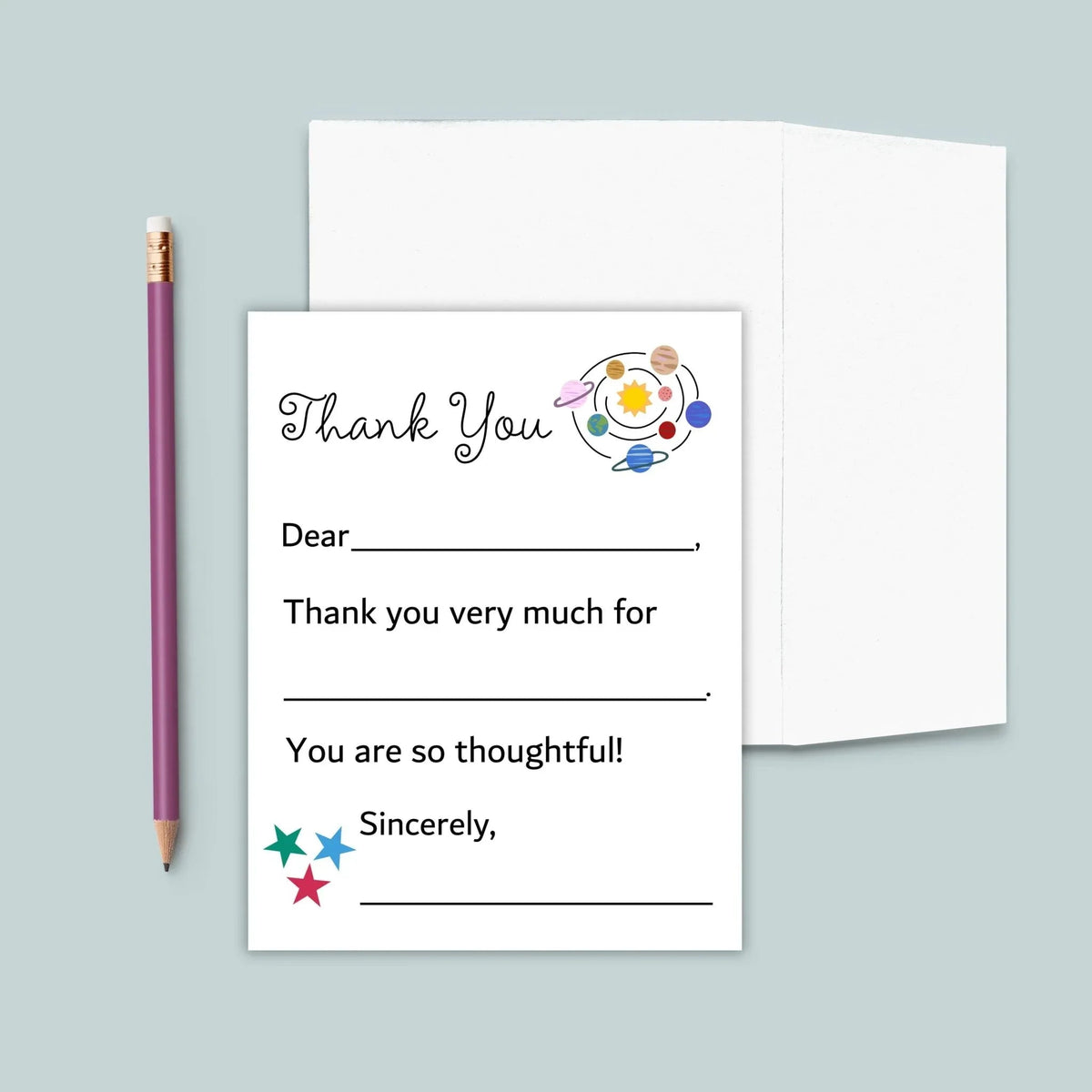 Outer Space - Fill-in Thank You Notes - The Note House