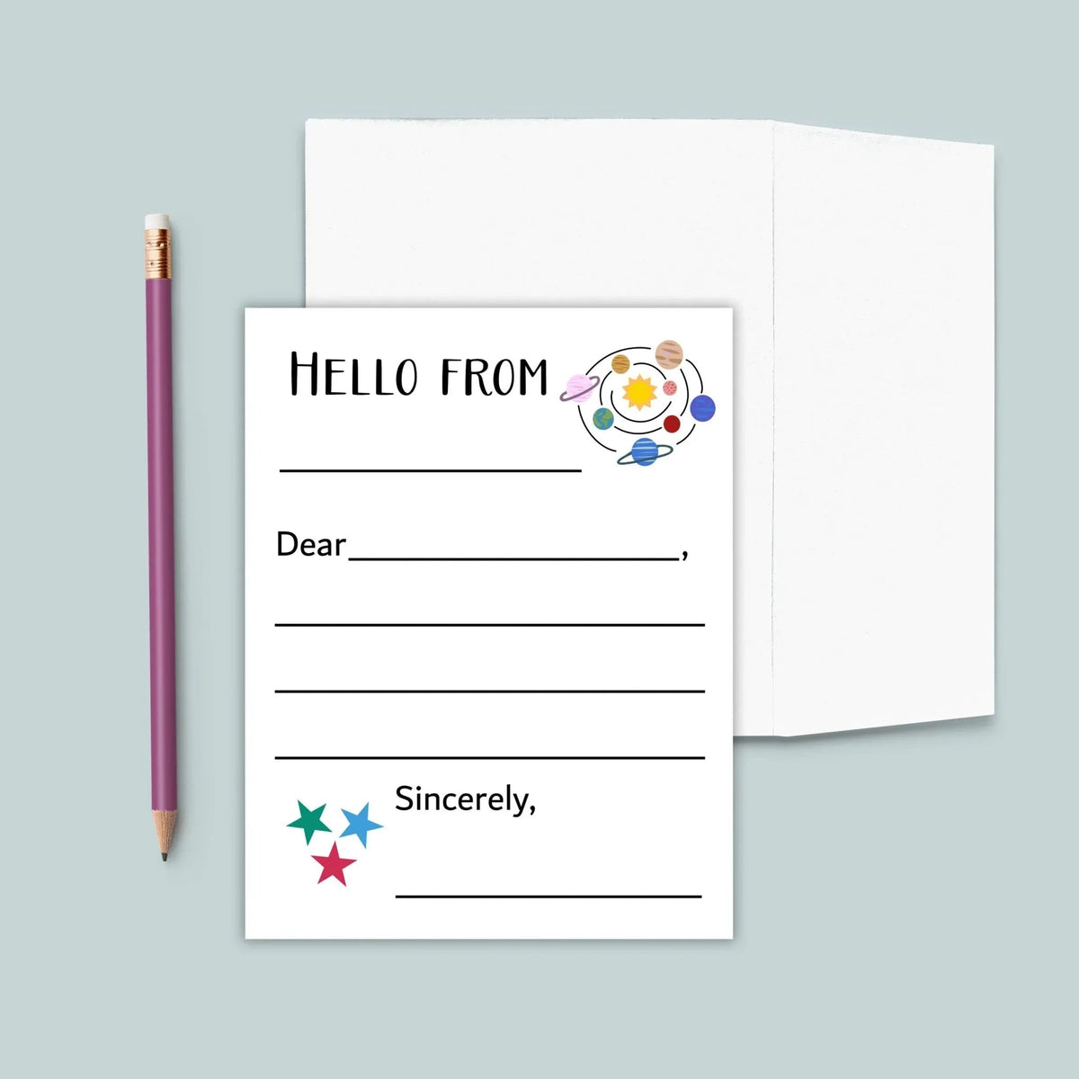 Outer Space - Lined Note Cards - The Note House