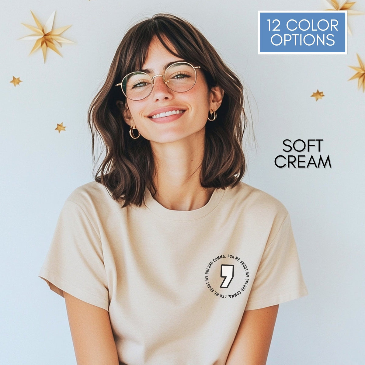 oxford-comma-unisex-crewneck-tshirt-literary-apparel-english-language-tee-grammar-top-soft-cream-2