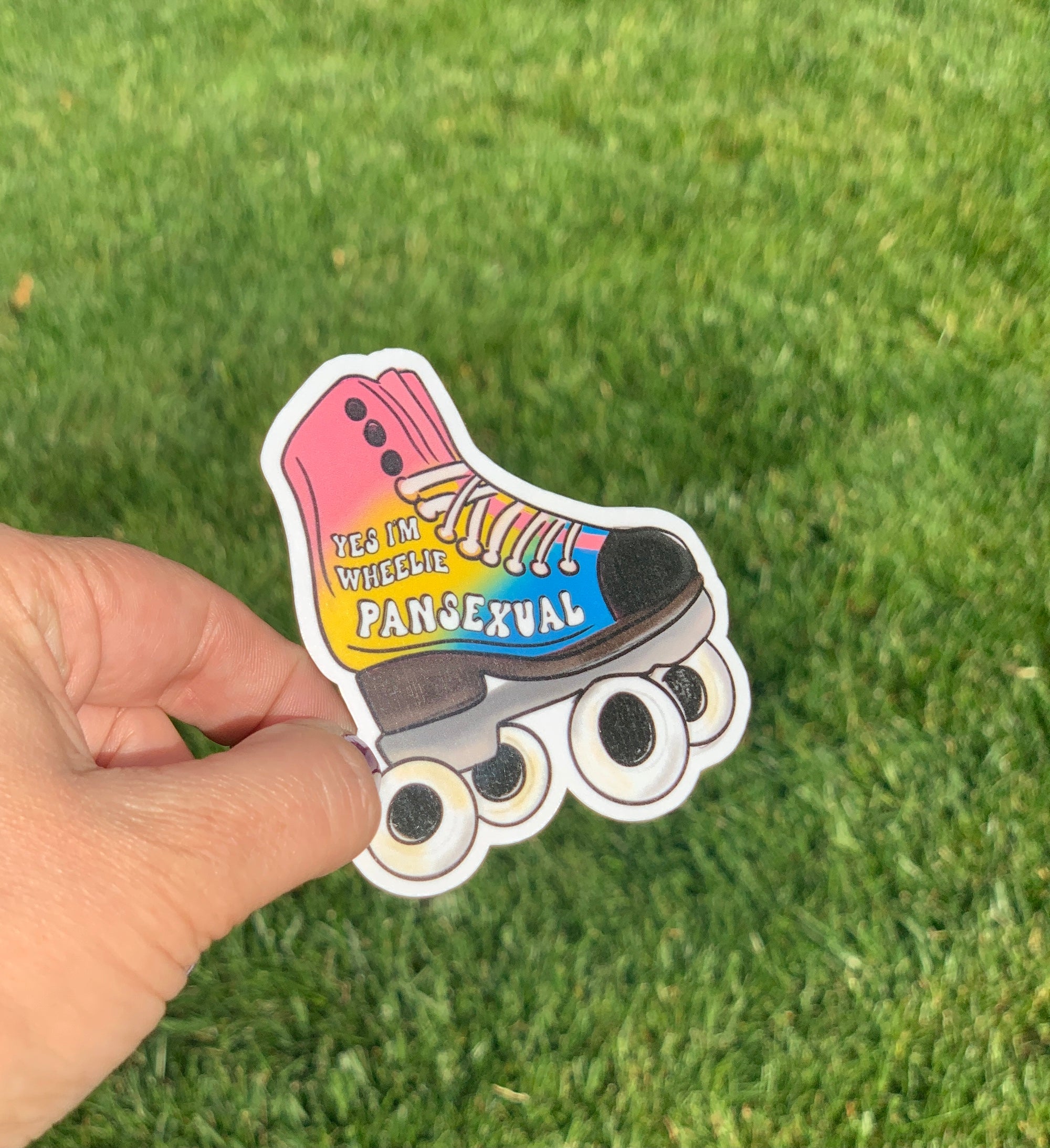 LGBTQ+ Pride Roller Skate Handmade Stickers