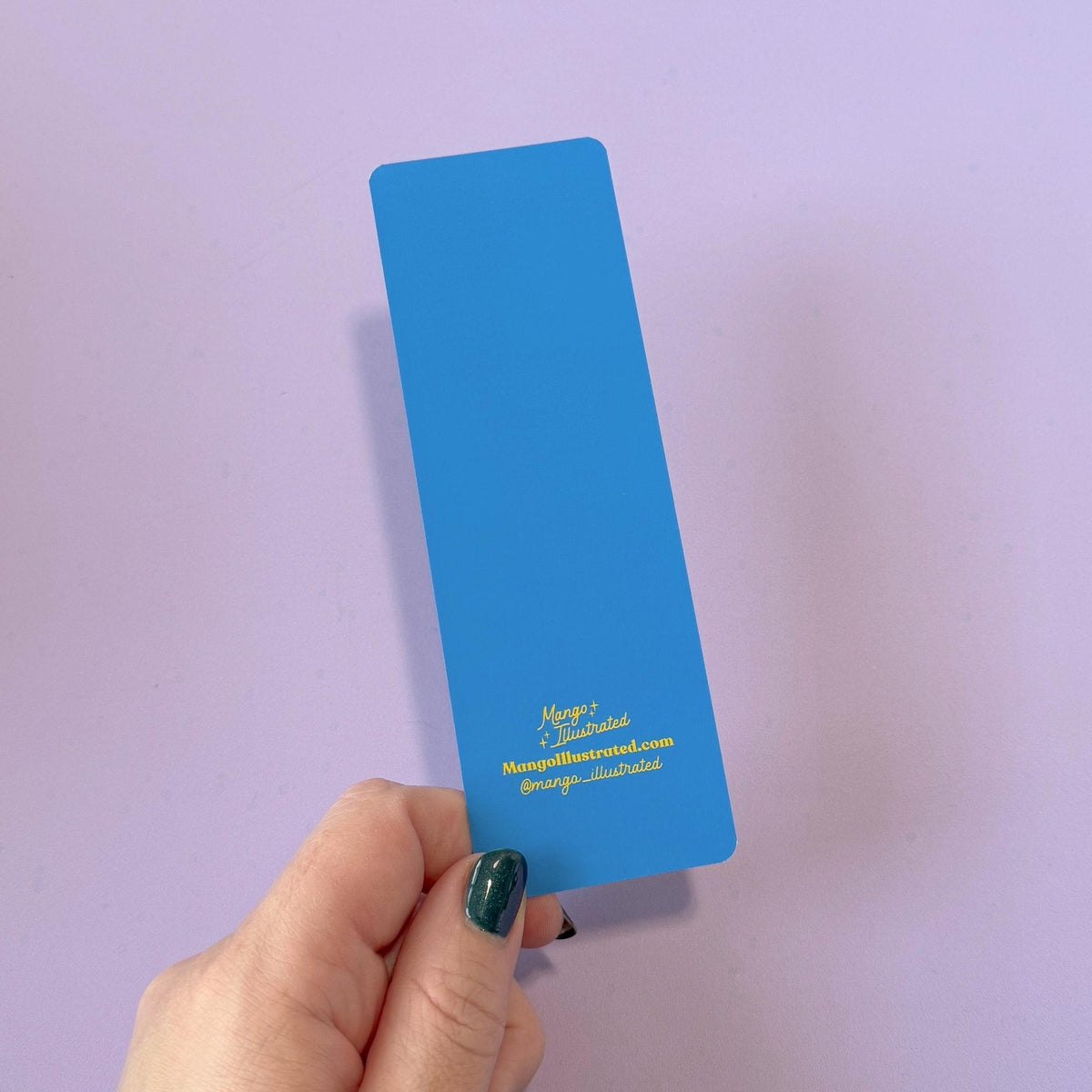 Pasta bookmark reverse side — soft touch matte double sided cookbook bookmark by indie artist MangoIllustrated