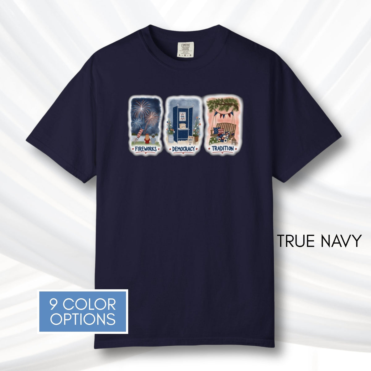 patriotic-subtle-fdt-independence-day-tee-july-4th-tshirt-democratic-activist-anti-trump-parade-apparel-hand-drawn-art-true-navy