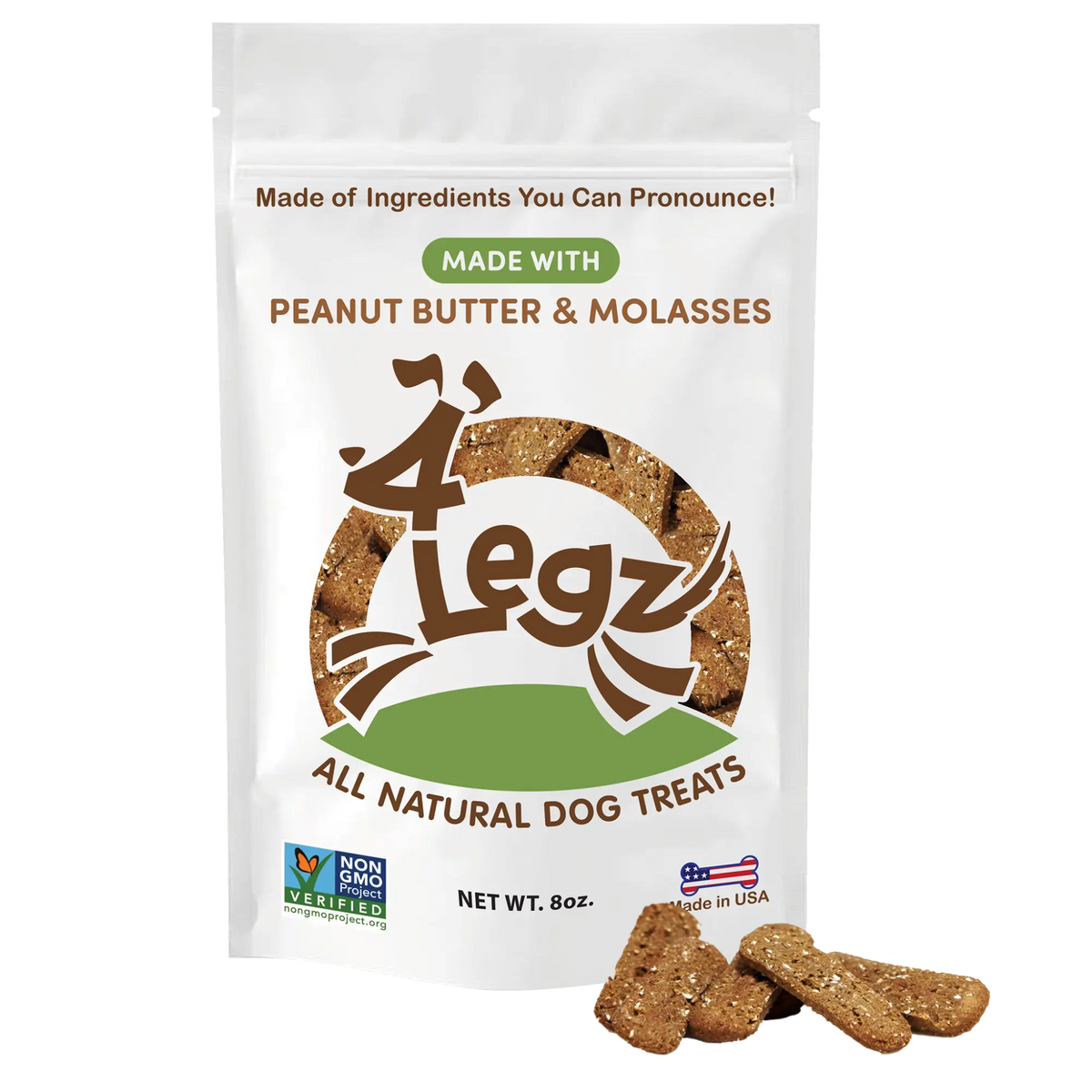 Treats Gift Box for Dogs - 6 Pack of Delicious Dog Treats - 4Legz