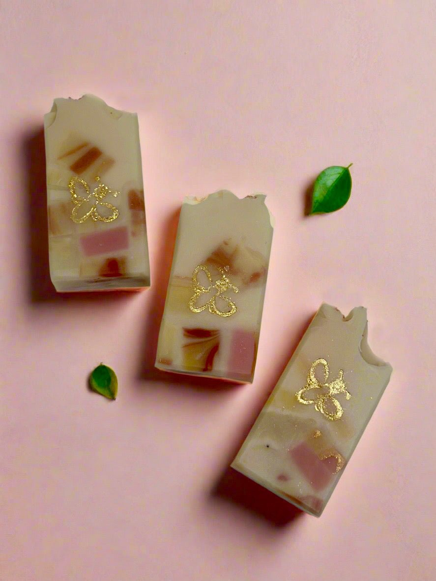 Pink Grapefruit Terrazzo Soap - The Beekeeper&