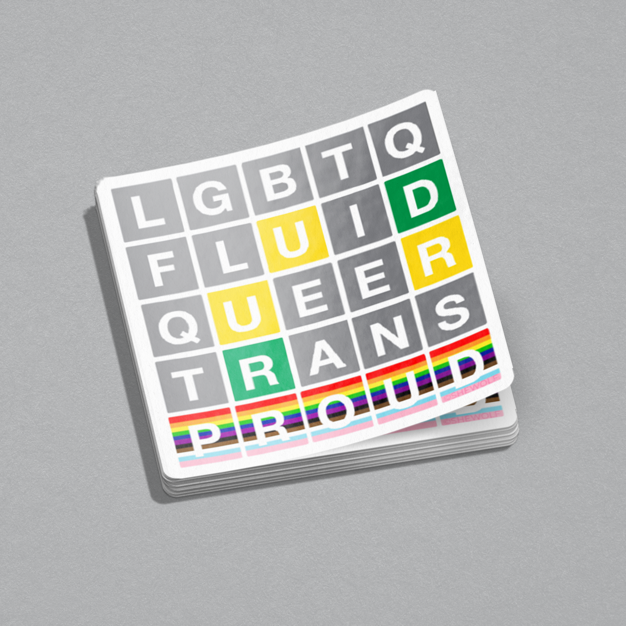 Proud wordle sticker