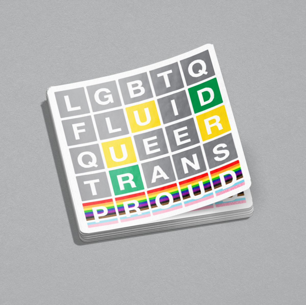 Proud wordle sticker