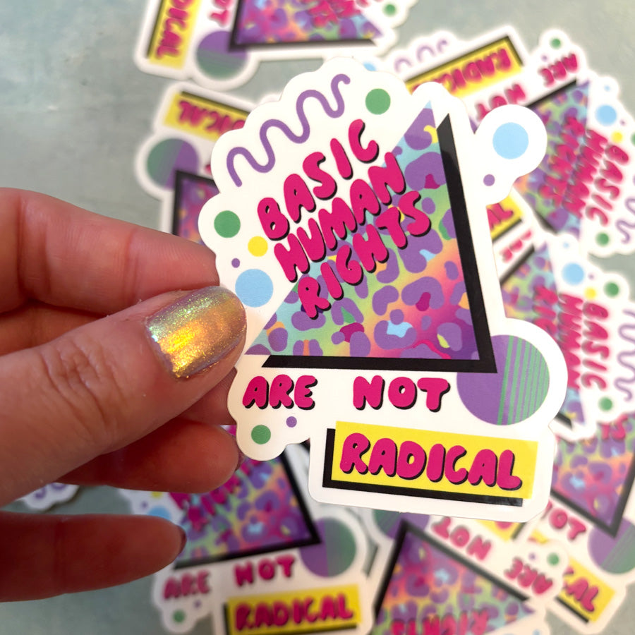 Sticker with &