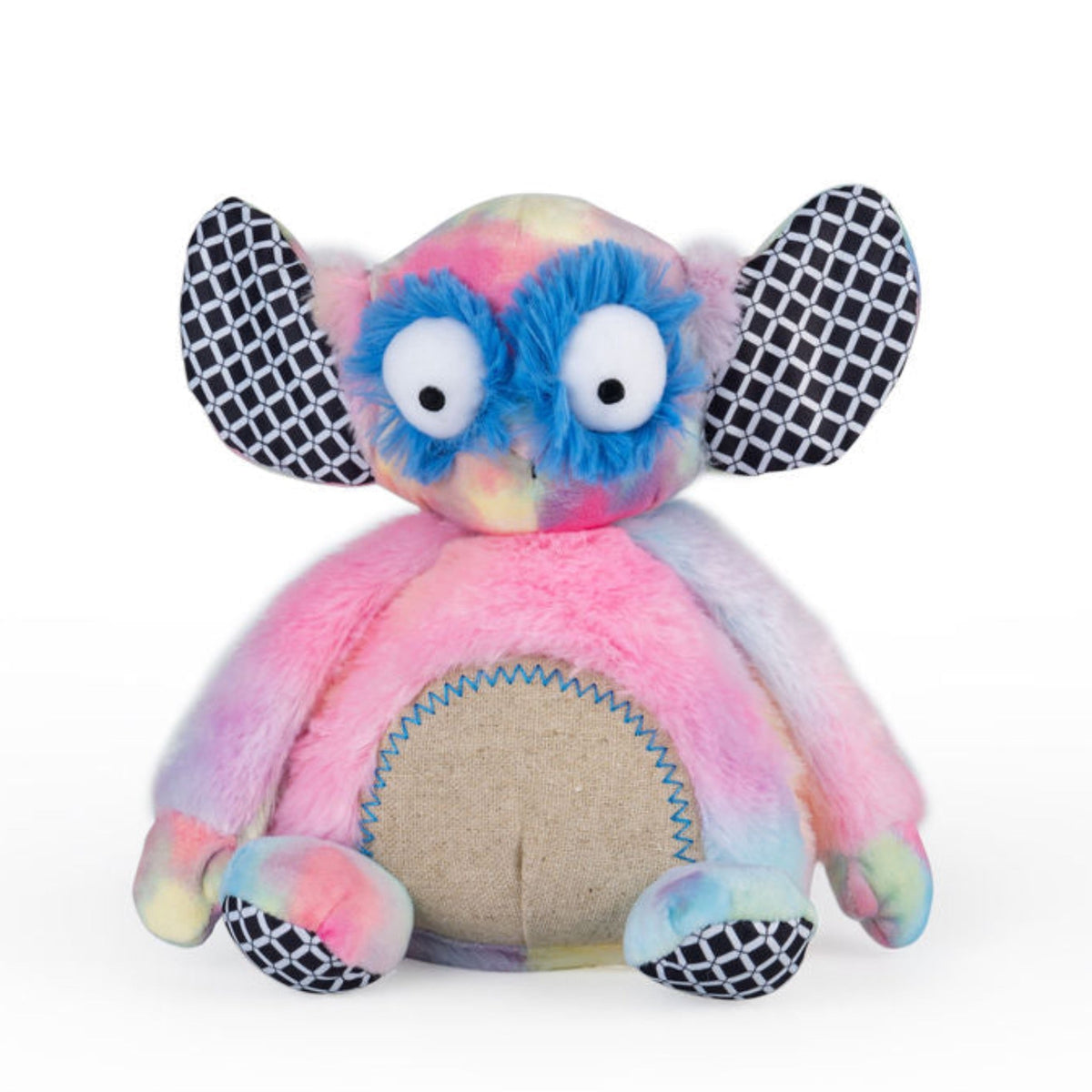 Rainbow Wobby Inklings Baby rainbow plush stuffed toy – LGBTQ inclusive pride baby gift with crinkle ears and belly rattle plushie stuffie