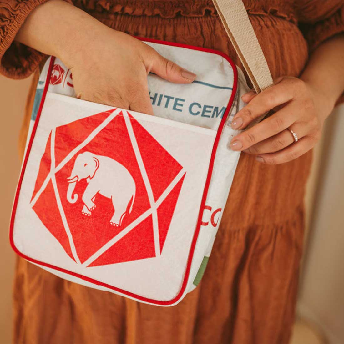 Recycled Cement Crossbody Bag - Malia Designs