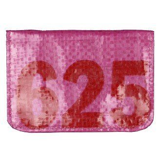 recycled feed bag cardholder - pink