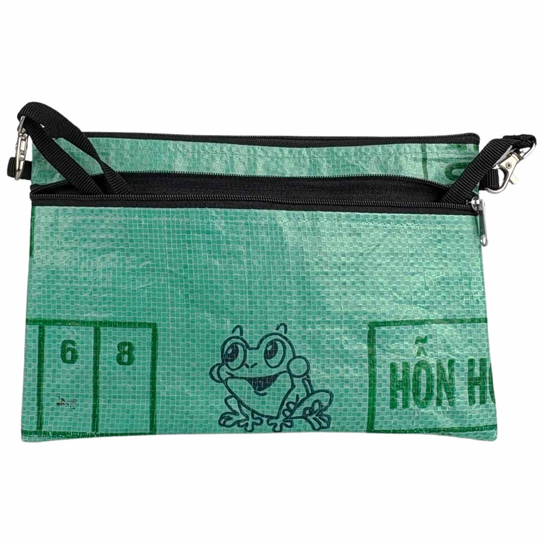 Recycled Feed Bag - Double Zip Case - Malia Designs