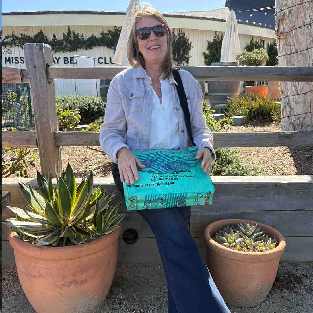 Recycled Messenger Bag - Malia Designs