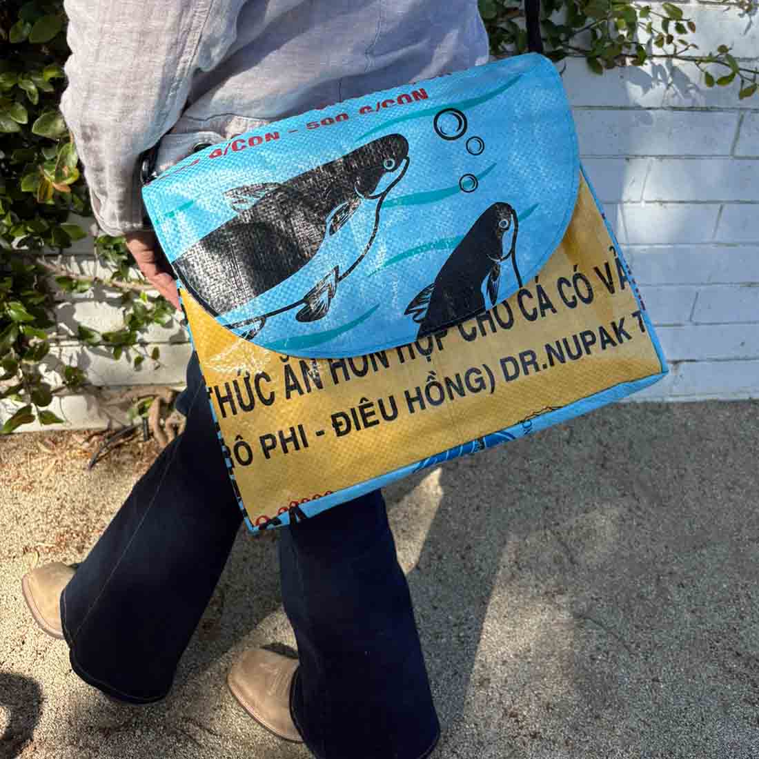 Recycled Messenger Bag - Malia Designs