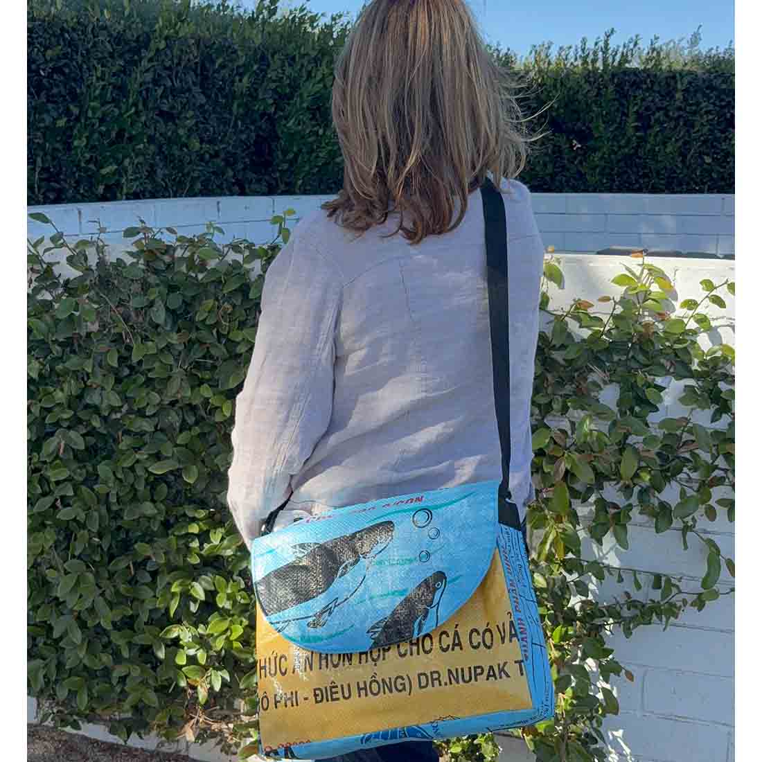 Recycled Messenger Bag - Malia Designs