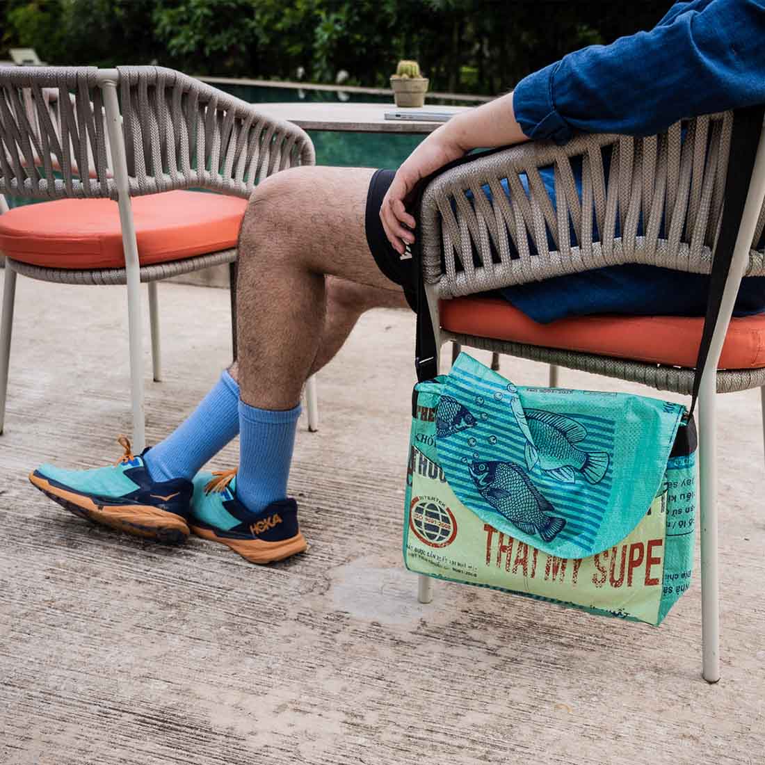 Recycled Messenger Bag - Malia Designs