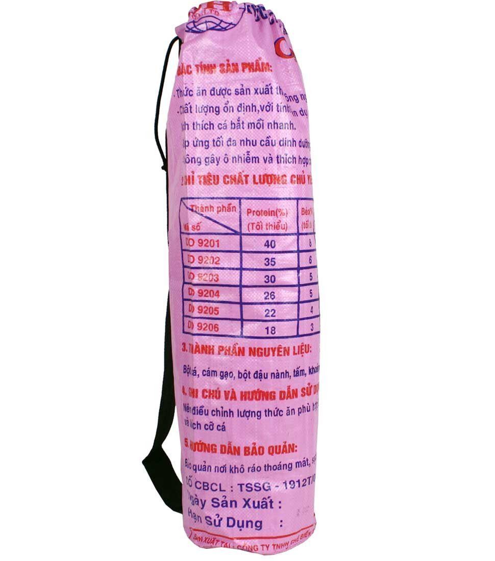 recycled yoga mat bag - pink
